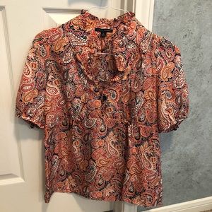 High neck banana republic dress top